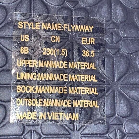 Kate Spade New York flyaway flip flops size 5-6 Light Blue Strap - Picture 4 of 5